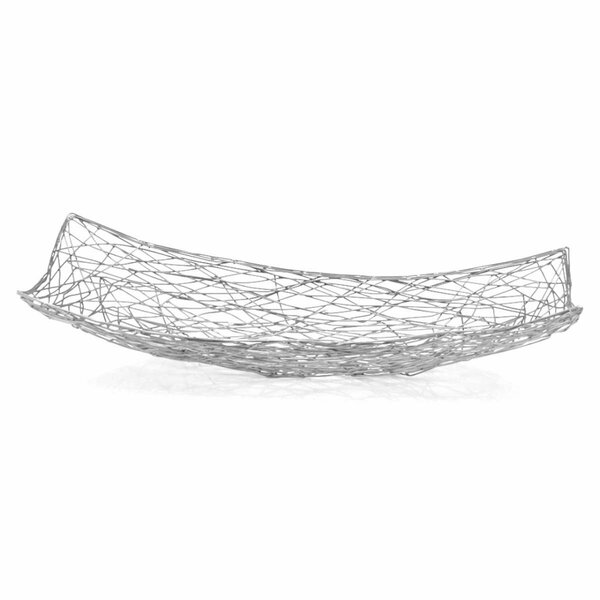 Modern Day Accents Guita Wire Platter, Silver 5730